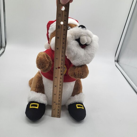 BUC-EE's Christmas Holiday Red Shirt Beaver Plush Stuffed Animal - Picture 9 of 11